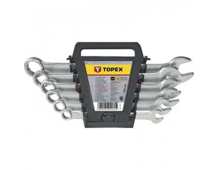 Набір інструментів Topex ключей комбинированных 8-17 мм, 6 шт. (35D373)