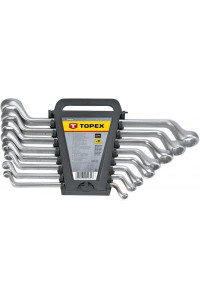 Набір інструментів Topex ключей накидных изогнутых 6-22 мм, 8 шт. (35D856)