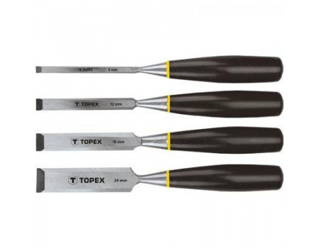 Набір інструментів Topex стамески 6-24 мм, набор 4 шт. (09A310)