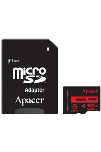 Miсro-SDHC memory card 16GB Apacer (с SD адаптером) Class10