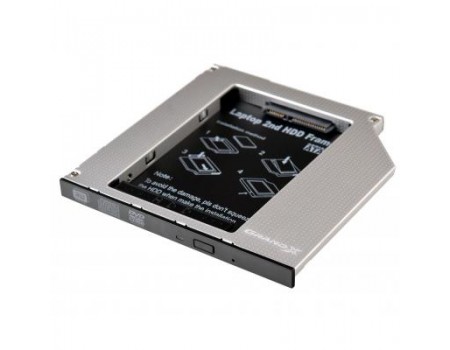 Фрейм-перехідник Grand-X HDD 2.5´´ to notebook 9.5 mm ODD SATA/mSATA (HDC-24N)