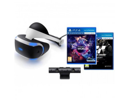 Окуляри віртуальної реальності SONY PlayStation VR (Camera +GTSport +VR Worlds)