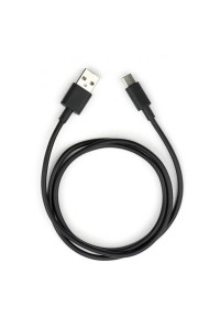 Дата кабель USB 2.0 AM to Type-C 1.0m PVC black Vinga (VCPDC