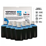 Чорнило BARVA Canon/HP/Lexmark Universal №4 Cyan 10x100мл ServicePack (CU4-1SP-C)