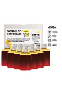 Чорнило BARVA Canon/HP/Lexmark Universal №4 Yellow 10x100мл ServicePack (CU4-1SP-Y)