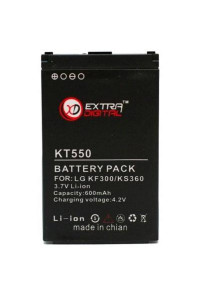 Акумуляторна батарея EXTRADIGITAL LG KF300 (600 mAh) (BML6242)