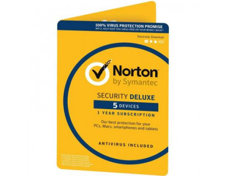 Антивірус Norton by Symantec NORTON SECURITY DELUXE 5D 3 Year 5 Device ESD key (21390913)