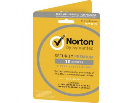 Антивірус Norton by Symantec NORTON SECURITY PREMIUM 2 Year 10 devices ESD key (21390870)