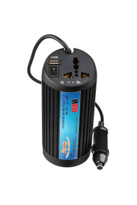 Автомобільний інвертор PORTO 12V/220V 150W, USB, ионизатор, Black (MNY-150B)