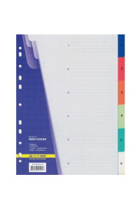 Роздільник сторінок BUROMAX colored, 6 dividers (BM.3210)