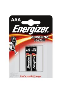 Батарейка Energizer AAA Alkaline Power LR03 * 2 (E300132700)