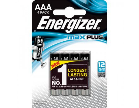 Батарейка Energizer AAA Max Plus LR03 * 4 (E301321400)