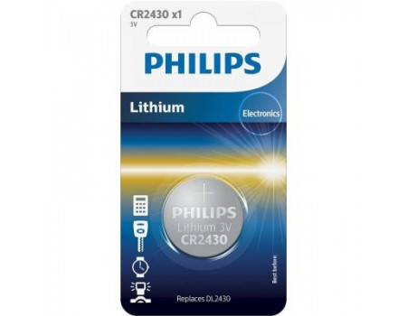 Батарейка PHILIPS CR2430 Lithium * 1 (CR2430/00B)