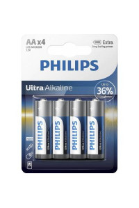 Батарейка PHILIPS AA LR6 Ultra Alkaline * 4 (LR6E4B/10)