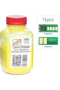 Тонер Canon MF610/630 35г Yellow +chip AHK (3203123)