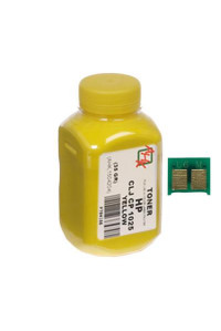 Тонер HP CLJ CP1025 35г Yellow +chip AHK (1500128)