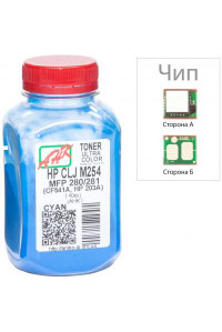 Тонер HP CLJ M254/MFP280/281 40г Cyan +chip AHK (3202789)