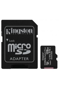 Miсro-SDXC memory card 128GB Kingston (с SD адаптером) class