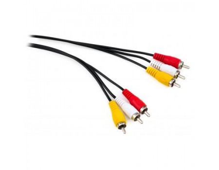 Кабель мультимедійний 3RCA to 3RCA 1.8m Vinga (VCP3RCA1.8)