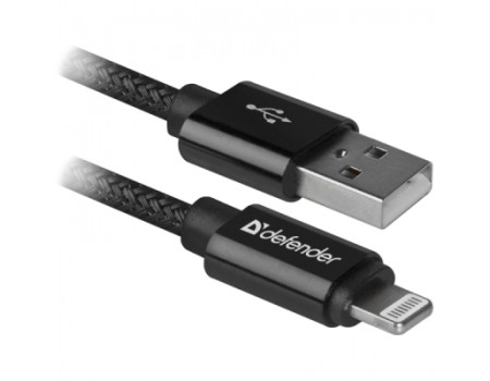 Дата кабель USB 2.0 AM to Lightning 1.0m ACH01-03T PRO Black