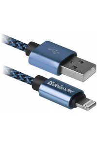 Дата кабель USB 2.0 AM to Lightning 1.0m ACH01-03T 2.1A blue