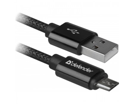 Дата кабель USB 2.0 AM to Micro 5P 1.0m USB08-03T PRO black