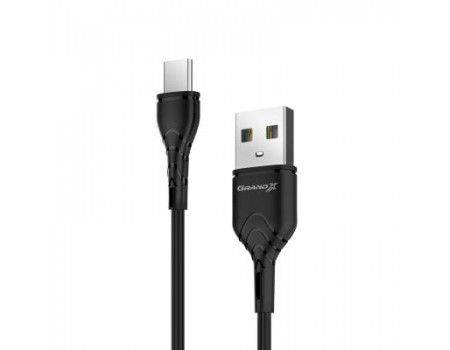 Дата кабель USB 2.0 AM to Type-C 1.0m Grand-X (PC-03B) кабел