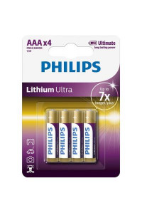 Батарейка PHILIPS AAA FR03 Lithium Ultra * 4 (FR03LB4A/10)
