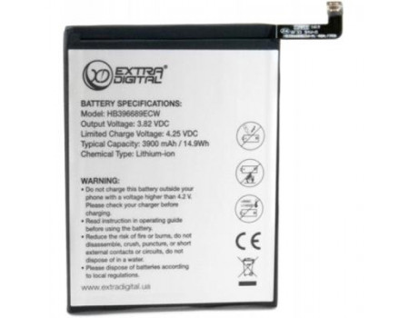 Акумуляторна батарея EXTRADIGITAL Huawei Mate 9 3900 mAh (BMH6476)