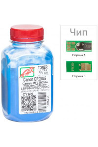 Тонер Canon LBP-650/MF-730, 90г Cyan +chip AHK (1505215)