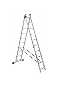 Драбина Stark Алюминиевая двухсекционная лестница 2*10 SVHR2x10 (525210405)