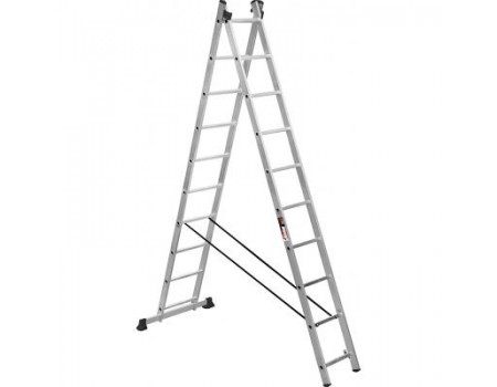 Драбина Stark Алюминиевая двухсекционная лестница 2*10 SVHR2x10 (525210405)