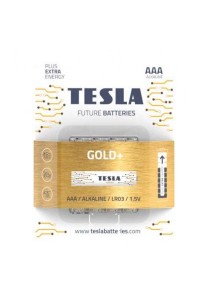Батарейка Tesla AAA Gold+ LR03 ALKALINE 1.5V * 4 (8594183392264)