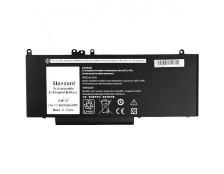 Акумулятор до ноутбука DELL Inspiron 14 5000 Series (6MT4T) 7.6V 6000mAh PowerPlant (NB441242)