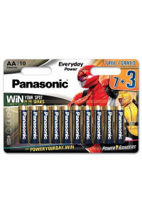 Батарейка PANASONIC AA LR6 Everyday Power * 10 Power Rangers (LR6REE/10B3FPR)