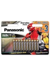 Батарейка PANASONIC AAA LR03 Everyday Power * 10 Power Rangers (LR03REE/10B3FPR)