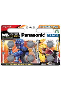 Батарейка PANASONIC CR 2032 Lithium * 6 Power Rangers (CR-2032EL/6BPR)