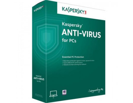 Антивірус Kaspersky Anti-Virus 1 ПК 1 year Base License Eastern Europe Edition. (KL1171OCAFS)
