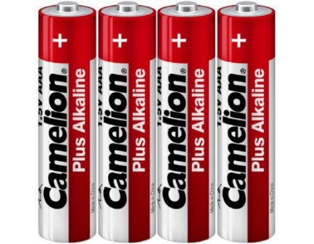 Батарейка Camelion AAA LR03 Plus Alkaline (Shrink) * 4 (LR03-SP4)