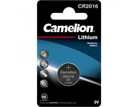Батарейка CR 2016 Lithium * 1 Camelion (CR2016-BP1)