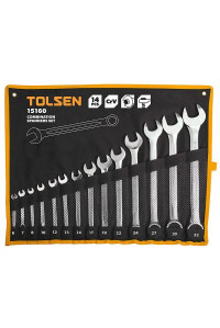 Набір інструментів Tolsen ключів комбінованих у чохлі 14 шт (15160)