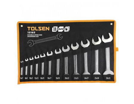 Набір інструментів Tolsen ключів рожкових в чохлі 12 шт (15165)