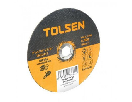 Диск Tolsen відрізний по металу/нержавійці 125х1.0х22.2мм (76133)