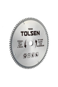 Диск Tolsen пильний з ТВС напайками по алюмінію 254х80Т*30мм (76560)