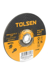 Диск Tolsen шліфувальний по металу 115х6.0*22.2мм (76302)