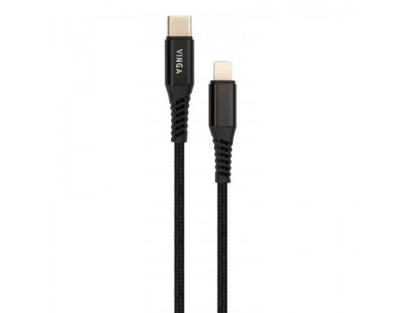 Дата кабель  USB Type-C to Lightning 1.0m 3A 22W nylon braid