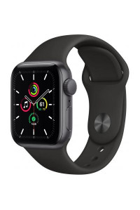 Смарт-годинник Apple Watch SE GPS, 40mm Space Gray Aluminium Case with Black Spor (MYDP2UL/A)