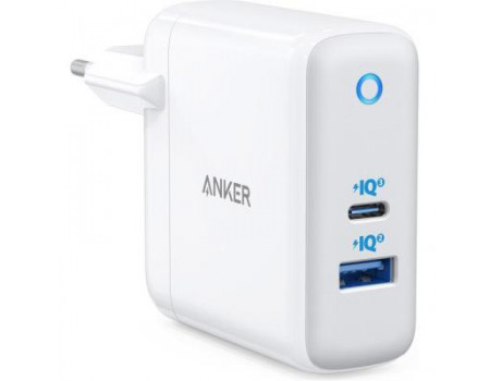 Зарядний пристрій Anker PowerPort+ Atom III 45W USB-C+15W USB-A (White) (A2322G21)