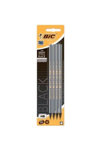 Олівець графітний BIC Evolution Eco HB чорний в блістері, 4 шт (bc896016)