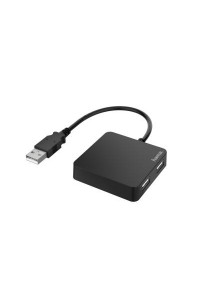 Концентратор HAMA 4 Ports USB 2.0 Black (00200121)